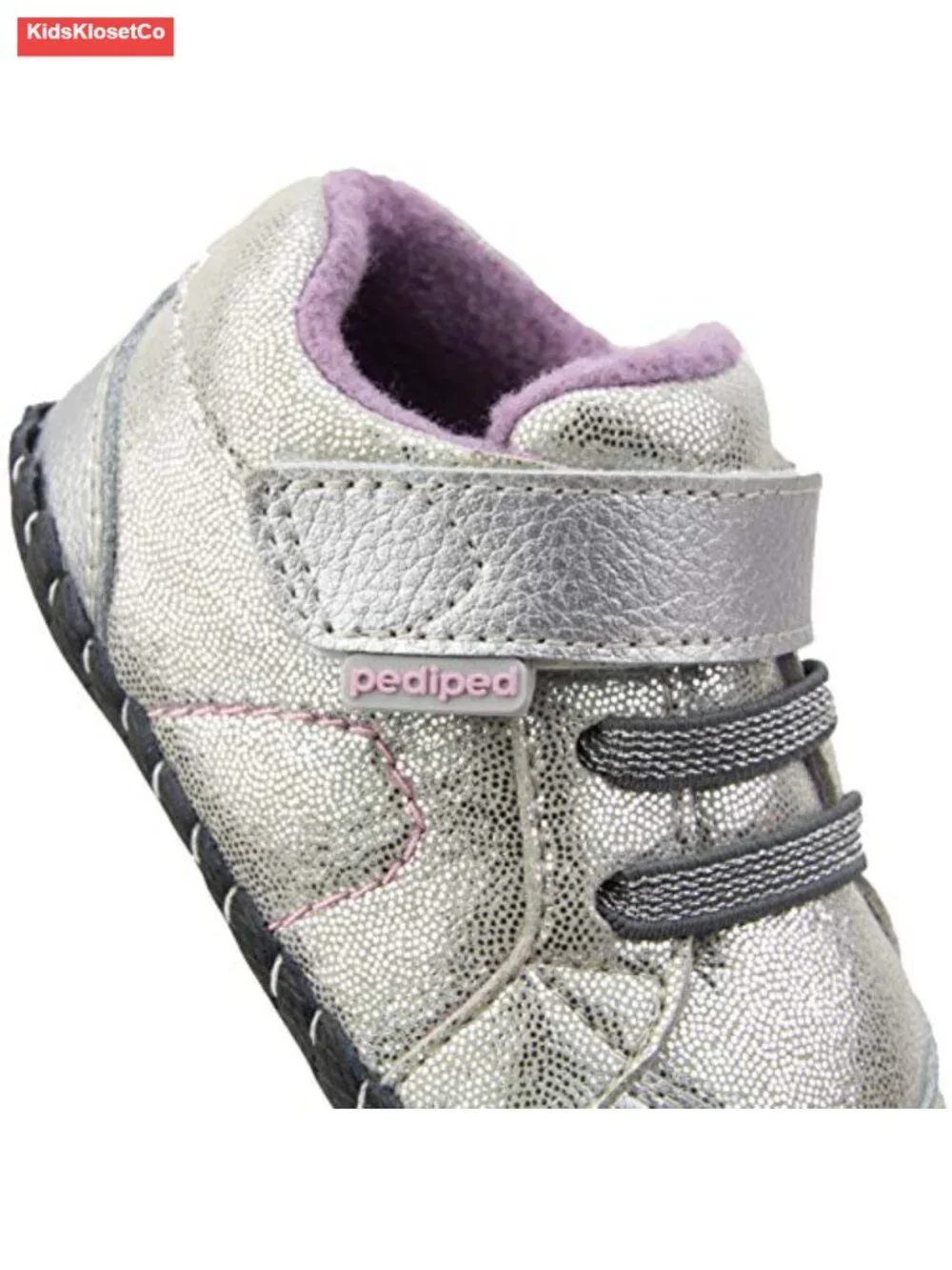 Baby Girls Leather Mary Jane Flats Hook-and-Loop Closure